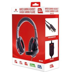 Freaks & Geeks SWX-300 gaming-hoofdtelefoon met kabel, voor PS4-5/Switch/XboxOne (zwart)