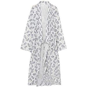 Fancy Pumpkin Kimono-jurk voor heren, Zwart/Wit, L