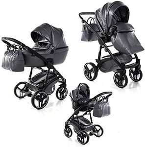 Junama kinderwagen Isofix 2in1 3in1 Termo van Lux4Kids Silver 02 2in1 zonder autostoel