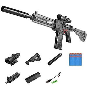 M416 Zacht schuimspeelgoedpistool met 10 zuigdarts Gift Blaster Speelgoedpistool Speelset voor jongens, kinderen en volwassenen