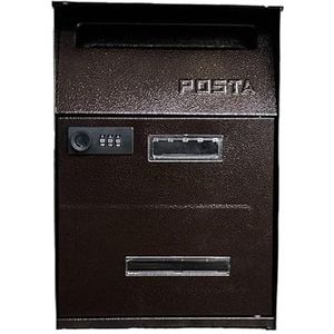 Postdozen Brievenbus Brievenbussen Wandbrievenbus Afsluitbaar Buitenbrievenbus Brievenbus Voor Pakketten Tijdschriften Brief Pakketkast(Copper Color)