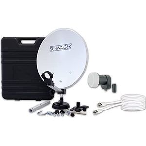 Schwaiger - SATSET351 - Satellietantenne - Zwart - Grijs - Metallic