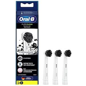 Oral-B Pure Clean opzetborstels met actieve koolborstels, 3 stuks