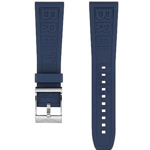 INSTR Rubberen horlogeband voor Breitling horlogebandarmband met 316L roestvrijstalen gesp 22 mm 24 mm riem (Color : 303S, Size : 22mm)