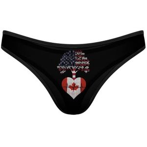 Canada US Root Heartbeat Vrouwen Thongs T Terug Lage Taille Slipje Naadloze Thongs Sexy No Show Ondergoed