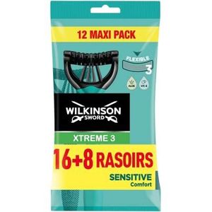 Wilkinson Xtreme 3 Pure gevoelige wegwerpscheermessen