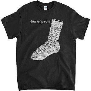 Henry Cow Sock T Shirt - Black Jazz Rock Soft Machine Matching Mole Cotton overhemden(Small)