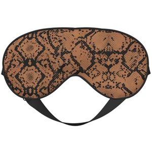 Klassieke Snake Skin Print Lichtgewicht Slaap Masker Ademend Lichtblokkerende Reizen Yoga Outdoor Avonturen