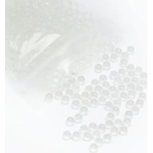 stonylab Ronde Glasparels, Solide Glasbollen voor Verhitting en Koken Voorkomen, Duidelijke Glas Kookstenen, 4 mm Diameter, 1000 Parels per Zak