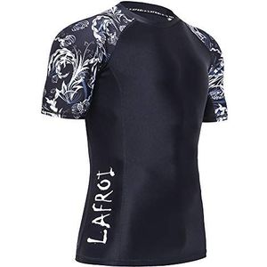 LAFROI Heren korte mouw UPF 50+ Baselayer Skins Compressie Rash Guard Vital Size SM