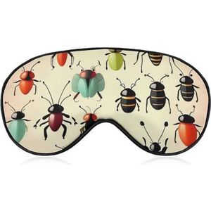 Zachte verduisterende slaap oogmasker cartoon klein dier reizen ooghoezen nul oogdruk super lichtgewicht zijdezachte blinddoek met verstelbare riem voor vrouwen mannen