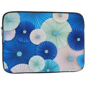 Handgemaakte Papieren Fans Laptop Sleeve Case Mode Lichtgewicht Notebook Computer Tas Shockproof Laptop Case Cover Aktetas Draagtas voor Vrouwen Mannen 12 inch