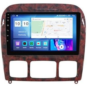 Android 12.0 Car Stereo 9 ""Touch Screen auto audio speler bluetooth stuurwielbediening Voor Benz Slass 1998-2005 auto speler Ondersteunt CarAutoPlay PIP GPS Navigatie Backup Camera (Size : 4+WIFI 1G+