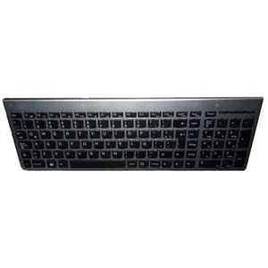 Lenovo Keyboard (FRENCH) 25216035, Full-size (100%), FRU25216035 (25216035, Full-size (100%), Wireless, RF Wireless, AZERTY, Black, Grey, Metallic)