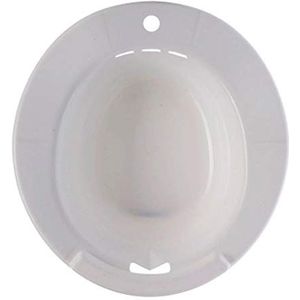 Bonarty Niet-toxisch Plastic Sitz Bad Toilet voor Postpartum Aambeien Perineal - 38,5x36x7cm, Kies Kleuren - Wit