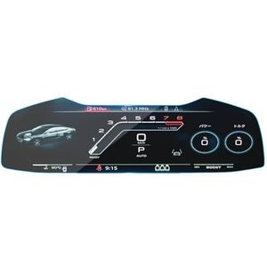 Displaybeschermfolie Voor RS7 2021 2022 2023 2024 Auto Dashboard Gehard Glas Beschermfolie Navigatie Schermbeschermer(Instrument Film)
