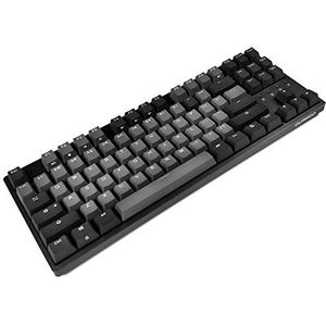 Durgod Taurus K320 TKL mechanisch gaming-toetsenbord, 87 toetsen, Double Shot PBT - NKRO - USB TYP C - ANSI US (herry red, grijsruimte)