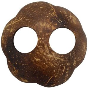 PANASIAM Coconut buckle, Flower, ∅ 7,5 cm