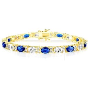 SBENXIMZG Brons ingelegde zirkoon armband, 16.5cm