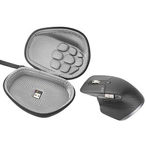 Flycoo Harde draagbare tas voor Logitech MX Master 2S / Master 3 muis zonder kabel, behuizing (zwart-C) (zwart-C)