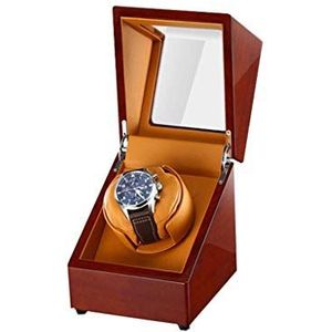 Houten watchwinder voor automatisch 1/2/3 horloge, 5 draaimodi, stille motor, opbergdoos voor het opwinden van horloges, bevat horlogekussen