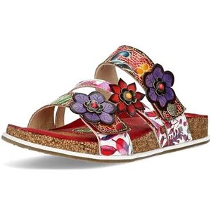 Laura Vita Klompen muilezels voor dames Brcyano 16, grootte:39, kleur:Rood