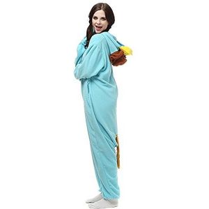 Adult Onesie kostuum uniseks feestpyjama's voor dames cosplay slaapkleding cadeaus Kerstmis, Platypus, S