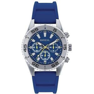 Breil Sprinter men's chronograph watch, blue background TW1999, steel, silicone strap