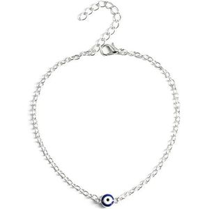 CHRISK Blauwe Armband Vintage Lucky Eyes Goud Kleur Ketting Armbanden Voor Vrouwen Mannen Wens Sieraden Geschenken, Eén maat