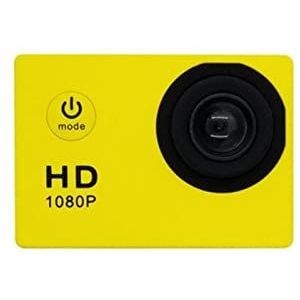 Actiecamera, Nieuwe Action Camera Ultra HD, 1080P 32 GB 1.5 -inch Lcd Display, waterdichte helm DV Video, opnamecamera's sport cam hoge kwaliteit(Giallo)