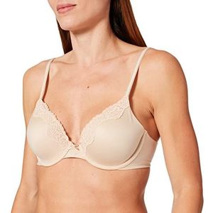 Maidenform Femme Comfort Devotion - Underwire dagelijkse beha, beige (Latte Lift/Black), 90C EU, Beige (Latte Lift/Black Lck), 75C