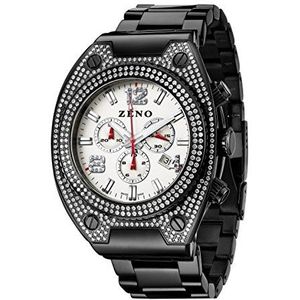 Zeno-Watch Mens Horloge - Bling 1 Chronograaf zwart - 91026-5030Q-bk-i2M
