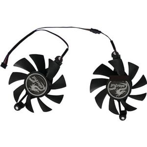 2 stuks/set 75 mm diameter 88 montagegaten grafische videokaartventilator voor VEINEDA GTX 1060 gtx1060 6 GB 192-bits GDDR5