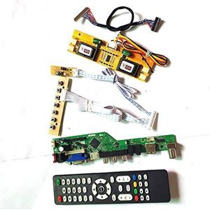 Voor M170EN05 V4 V5 toetsenbord+Remote+Omvormer T.V53 drive kaart board HDMI VGA USB AV RF LCD panel monitor LVDS 4CCFL 30Pin DIY kit (M170EN05 V5)
