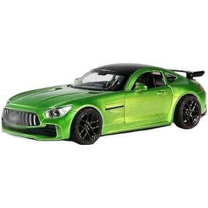 Voor GT 1/36 Diecast Legering Automodel Boxed Pull Back Functie Sportwagen Metalen Modellen Geschenken (Color : Green)