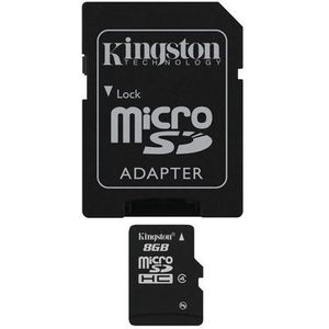 Professionele Kingston 8 GB MicroSDHC-kaart voor LG Wink C100 Smartphone met aangepaste opmaak en Standaard SD Acapter. (Klasse 4)