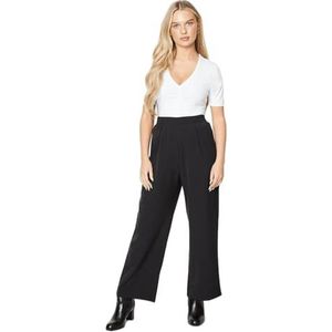 Dorothy Perkins Dames/Dames Petite Wijde Pijpen Broek, Zwart, 4