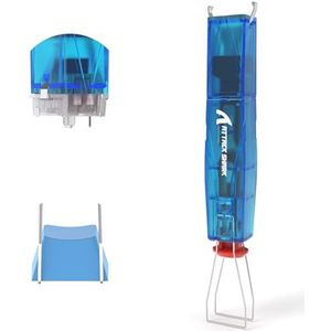 ATTACK SHARK KS01 2-in-1 Keycap Puller en Switch Puller voor Mechanische Toetsenborden, Verstelbare 304 Roestvrijstalen Keycap Verwijderaar, Moeiteloze Switch Verwijderaar - Blauw Transparant