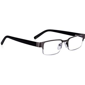 Read Optics - ROBB8200 - Halfmontuur Leesbril - Zilver/Zwart - Semi-randloos
