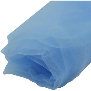 Tule stoffen rol, organzastof, Tule stof, tule rol, bruiloft verjaardag boog decoratie DIY naaien thuis tafelkleed gordijn kristal tule rol organza pure gaasdoek (Color : Light Blue, Size : 90cm x 2