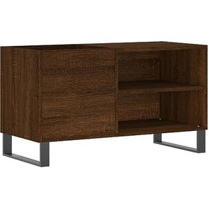 VidaXL Platenkast 85x38x48 cm - Bewerkt Hout - Bruineikenkleurig