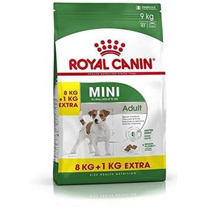 Royal Canin Hondenvoer Mini Adult, 8 + 1 kg gratis, 1 stuk (1 x 9 kg)