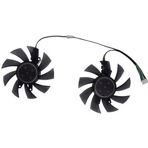 Ventilatoren voor grafische kaarten, GPU VGA-koeler, videokaartventilator, FD8015H12S, 2 stuks/set, voor KFA2 voor GeForce voor GTX 1650 EX (1-klik OC)