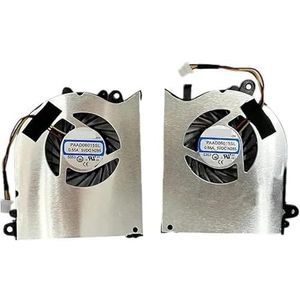 Laptop CPU GPU-ventilator geschikt voor MSI GS60 paad06015sl CPU/grafische kaartkoeling (kleur: paar ventilatoren)