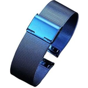 22mm 20mm Watch Band Strap Compatible With Samsung Galaxy Watch Active 2 Band Compatible With Samsung Gear S3-riempassing for Samsung Galaxy Horloge 42mm 46 mm (Color : Blue, Size : 20mm)