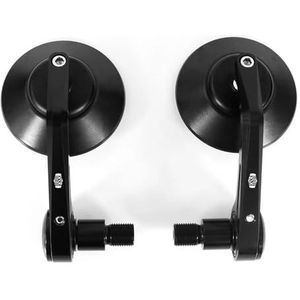 Motorfiets Achteruitkijkspiegel Stuur Einde Zijwaartse Achteruitkijkspiegels Voor Yamaha XSR 900 2016-2019 XSR 700 2018-2019(ZWART)