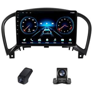 Android 14 autoradio geldt voor Nissan Juke 2010-2014 met Carplay Android Auto WiFi 10 inch autoradio 2 Din met Bluetooth FM/GPS-navigatie stuurbediening achteruitrijcamera(X1)