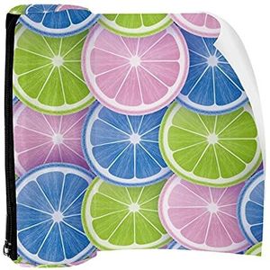 Potlood Case Pen Tas Houder met Rits Coin Organizer Tassen Make-up Cosmetische Pouch voor Vrouwen Tiener Meisjes Jongens Kinderen, Pop Kleur Stijl Citrus Plakjes Achtergrond