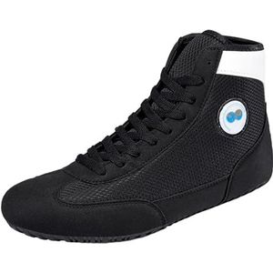 ZHENSI Heren Boksschoenen Kinderworstelschoenen Zero Drop Antislip Lichtgewicht Vechtsportschoenen,Black b,36 EU