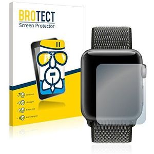 BROTECT Glas Screen Protector voor Apple Watch Series 3 (42 mm) Schermbeschermer [9H Hardheid, Beschermglas-Folie niet Gehard Glas]